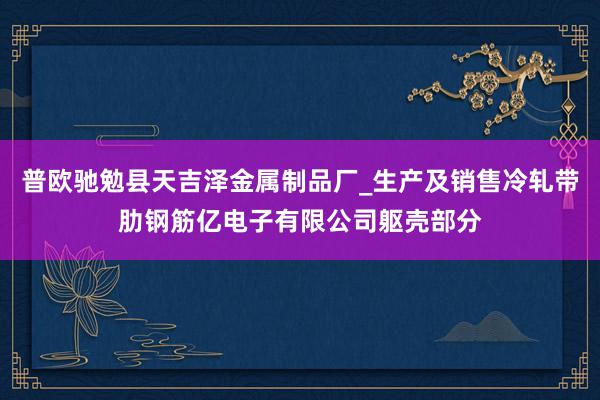 普欧驰勉县天吉泽金属制品厂_生产及销售冷轧带肋钢筋亿电子有限公司躯壳部分